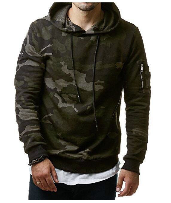 Hooded Sweatshirt, Casual Pullover Fleece Sweatshirt