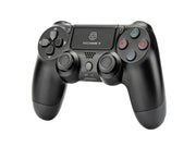 Controlador de jogos com fio USB Techancy para PS4 + PC, TX1704, com joystick duplo com feedback vibratório, preto