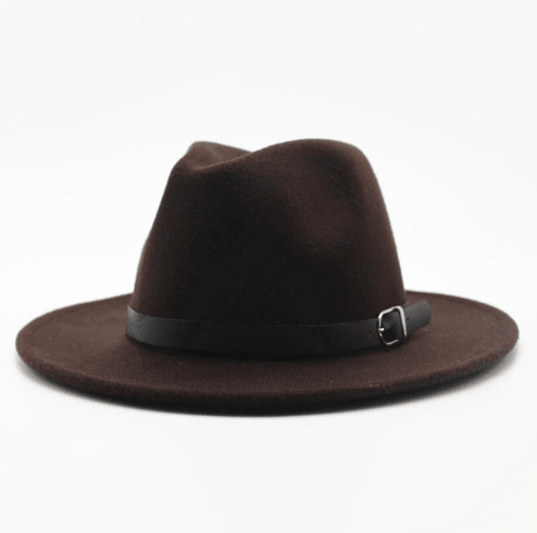 Jazz Hat, Wool Hat, Top Hat, Flat Brim Hat