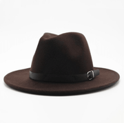 Jazz Hat, Wool Hat, Top Hat, Flat Brim Hat
