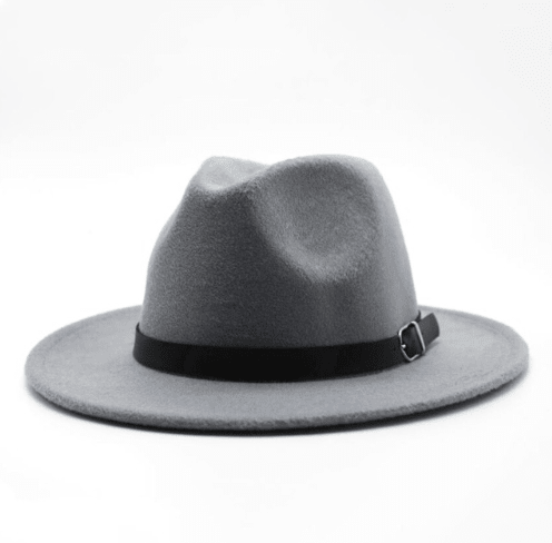 Jazz Hat, Wool Hat, Top Hat, Flat Brim Hat