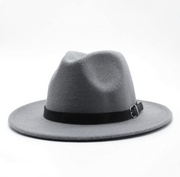 Jazz Hat, Wool Hat, Top Hat, Flat Brim Hat