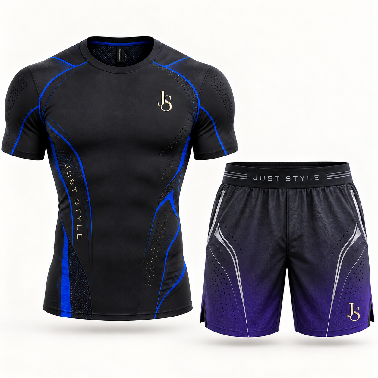 Just Style Kinetic Training Set — Black & Cobalt