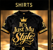It's Just My Style T-Shirt — Black/Gold