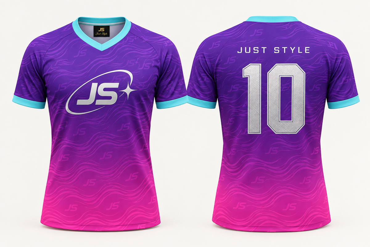 Just Style 10 Fitted Wave Soccer Jersey
