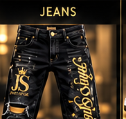 Just Style 2027 Signature Jeans — Black/Gold