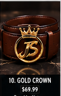 Just Style Gold Crown JS Belt