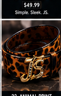Just Style Animal Print JS Belt