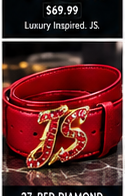 Just Style Red Diamond JS Belt
