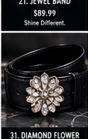 Just Style Diamond Flower JS Belt