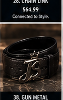 Just Style Gun Metal JS Belt