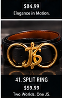 Just Style Split Ring JS Belt