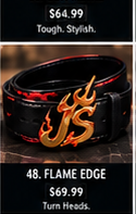 Just Style Flame Edge JS Belt