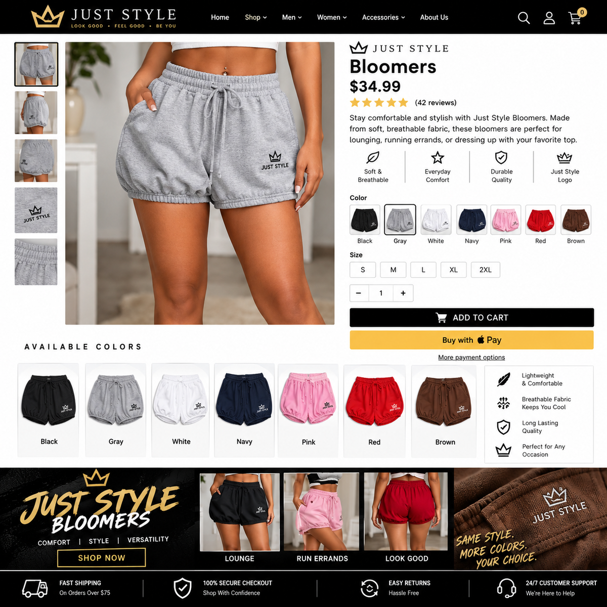 Just Style Bloomers