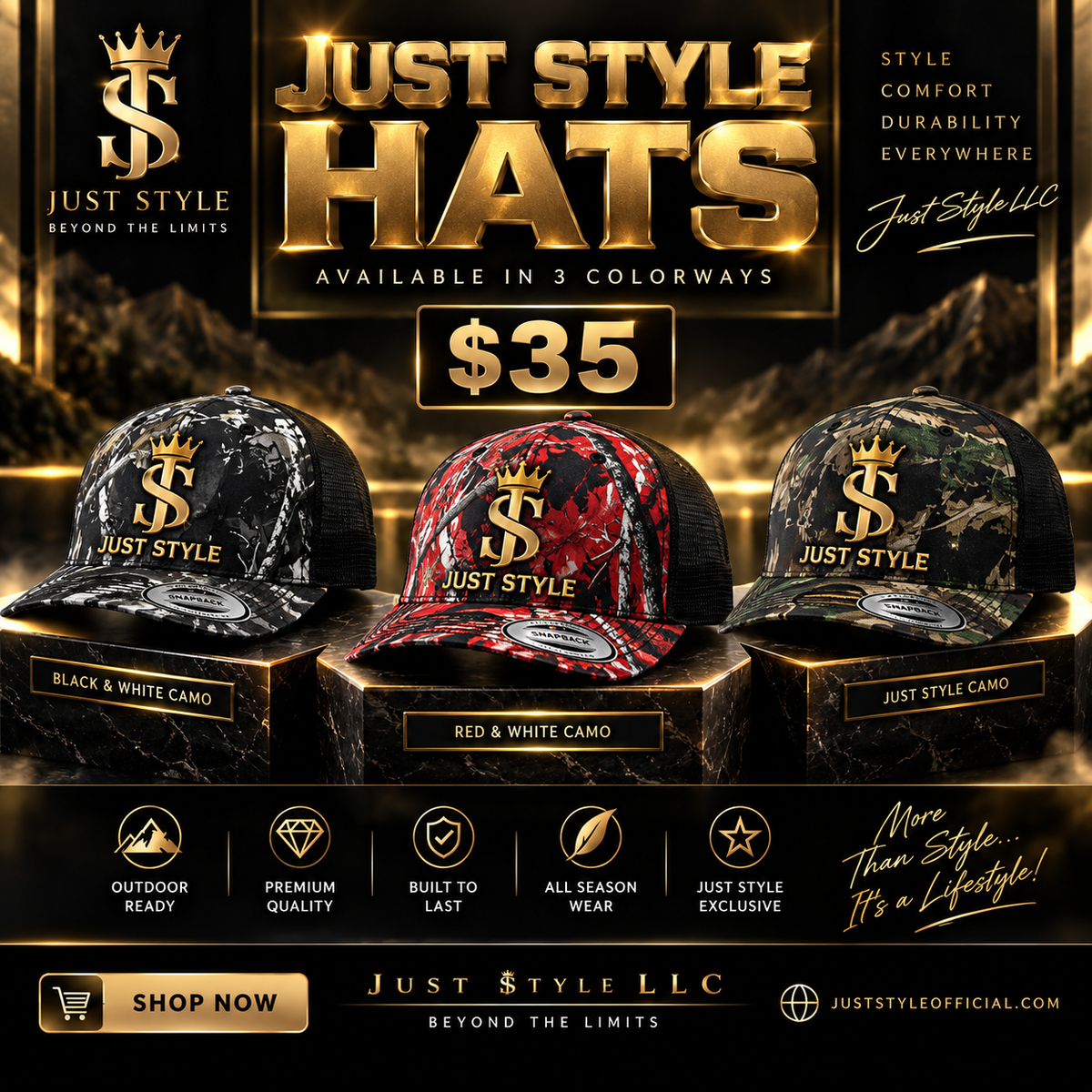Just Style Camo Hat