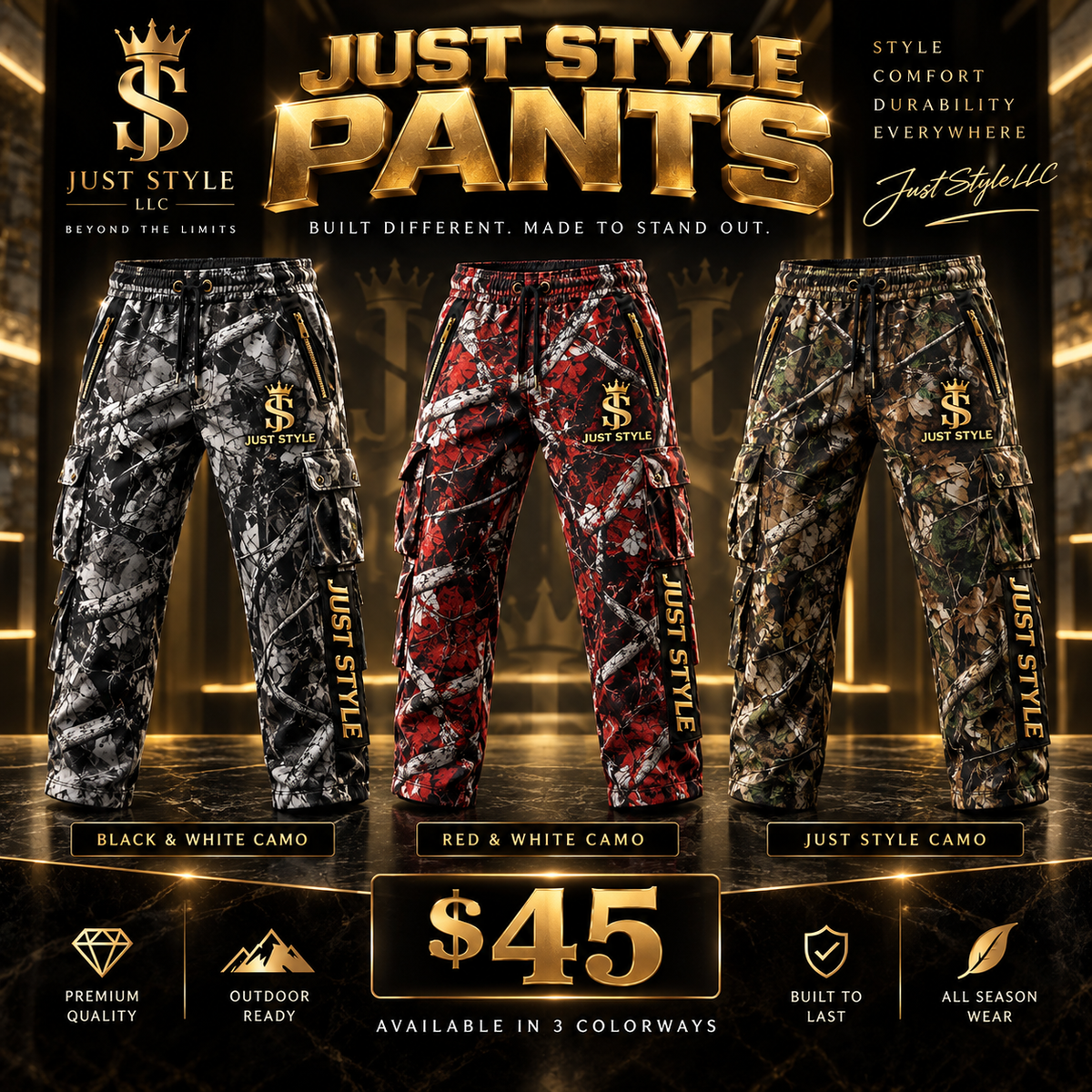 Just Style Camo Pants