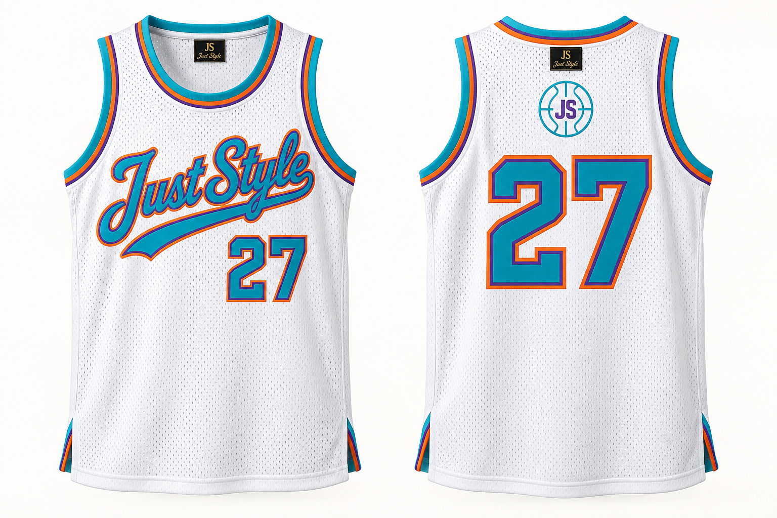 Just Style Cursive 27 Basketball Jersey