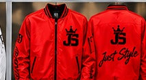 Just Style Bomber Jacket Red Black