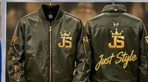 Just Style Bomber Jacket Olive & Gold