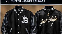 Just Style Varsity Jacket Black