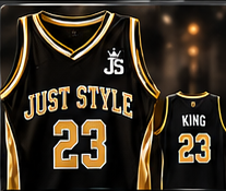 Just Style Black & Gold Jersey #23