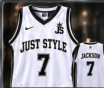 Just Style White & Black Jersey #7