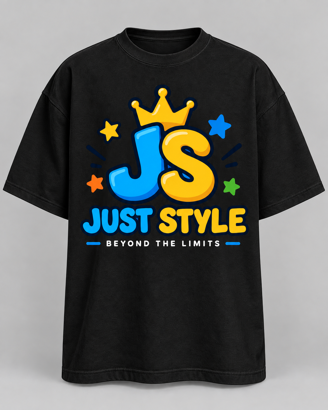 Just Style Kids JS Crown Tee — Black