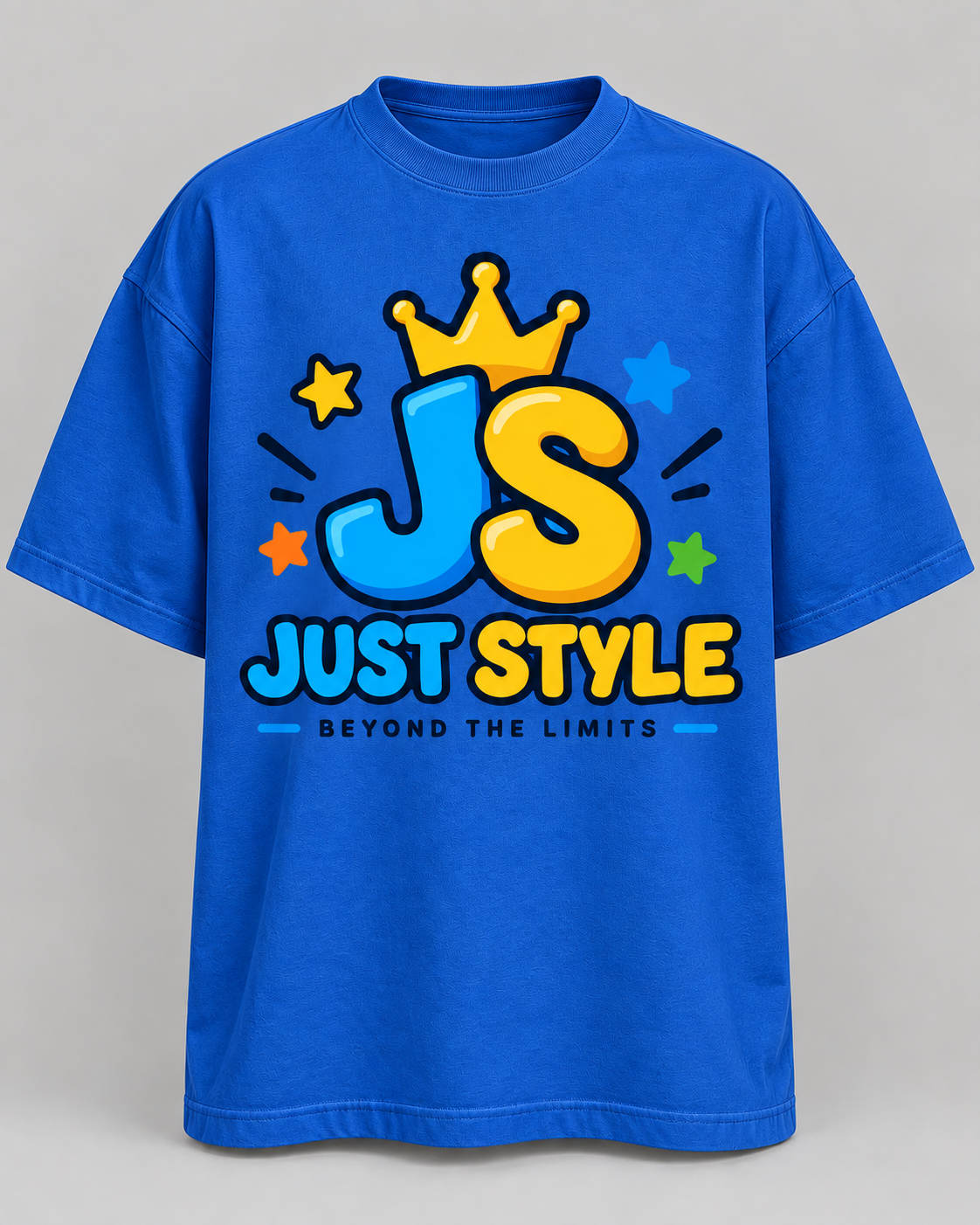 Just Style Kids JS Crown Tee — Royal Blue