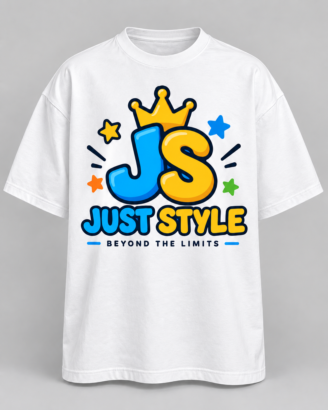 Just Style Kids JS Crown Tee — White