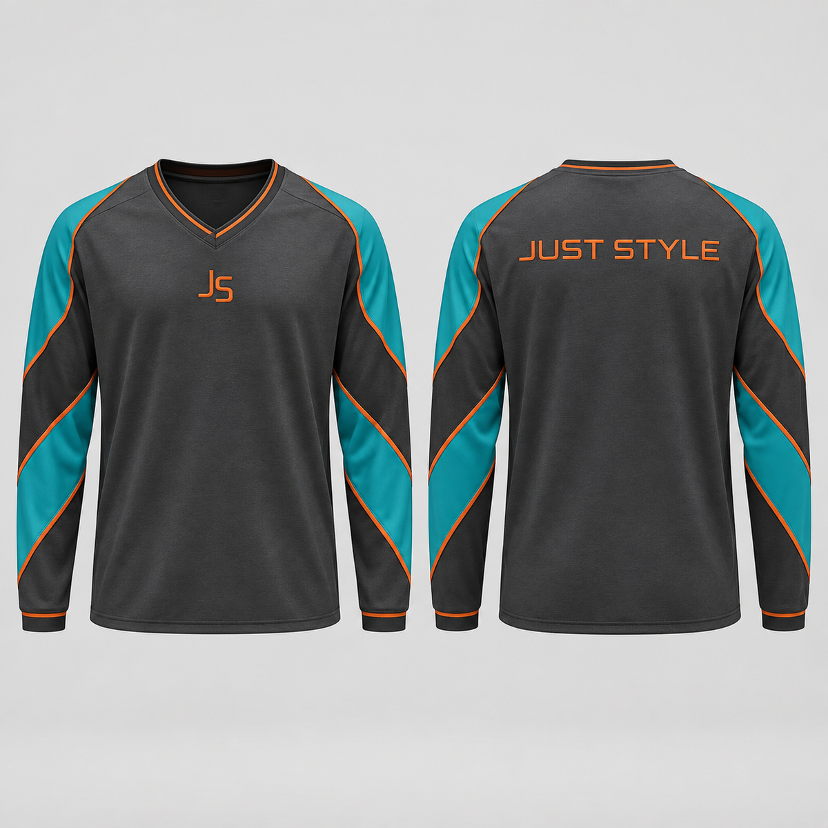 Just Style Official Charcoal Current V-Neck Fashion Jersey