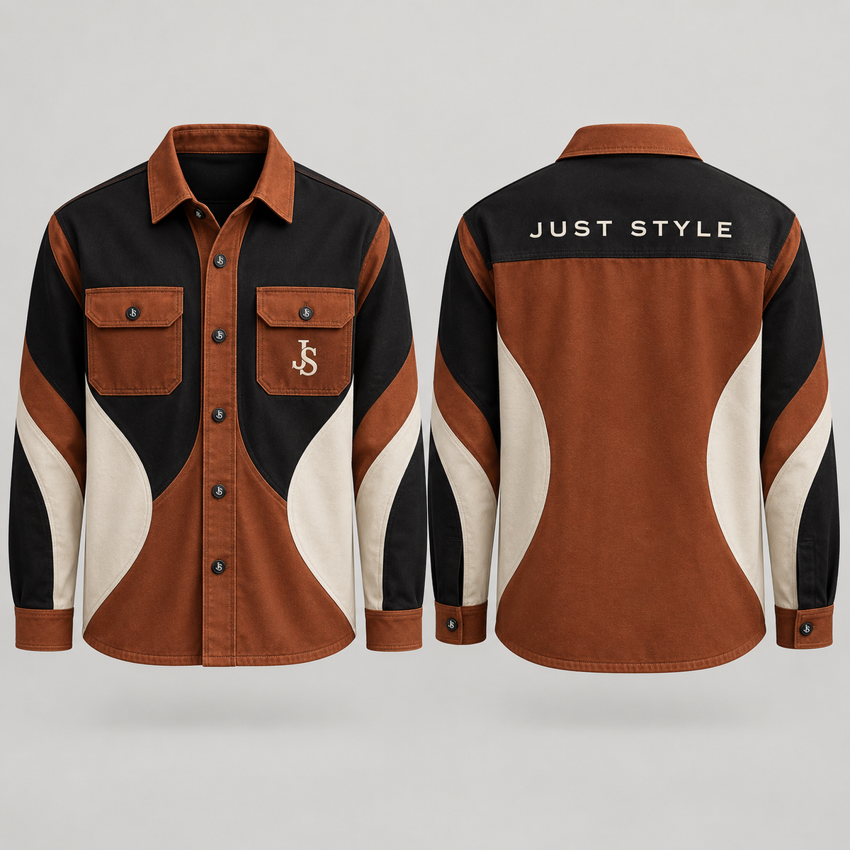 Just Style Official Copper Meridian JS Workwear Overshirt