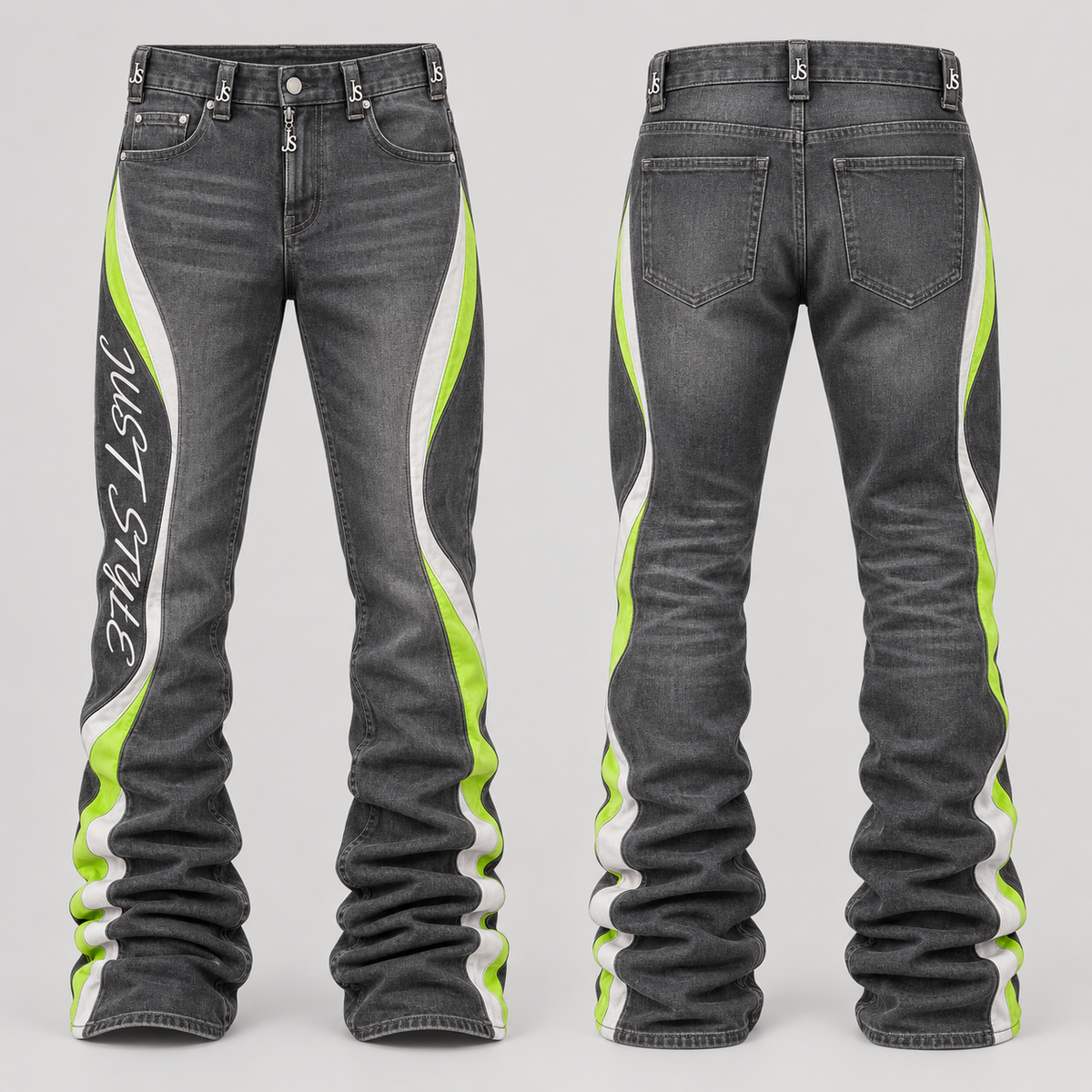 Just Style Official Graphite Volt Stack Jeans