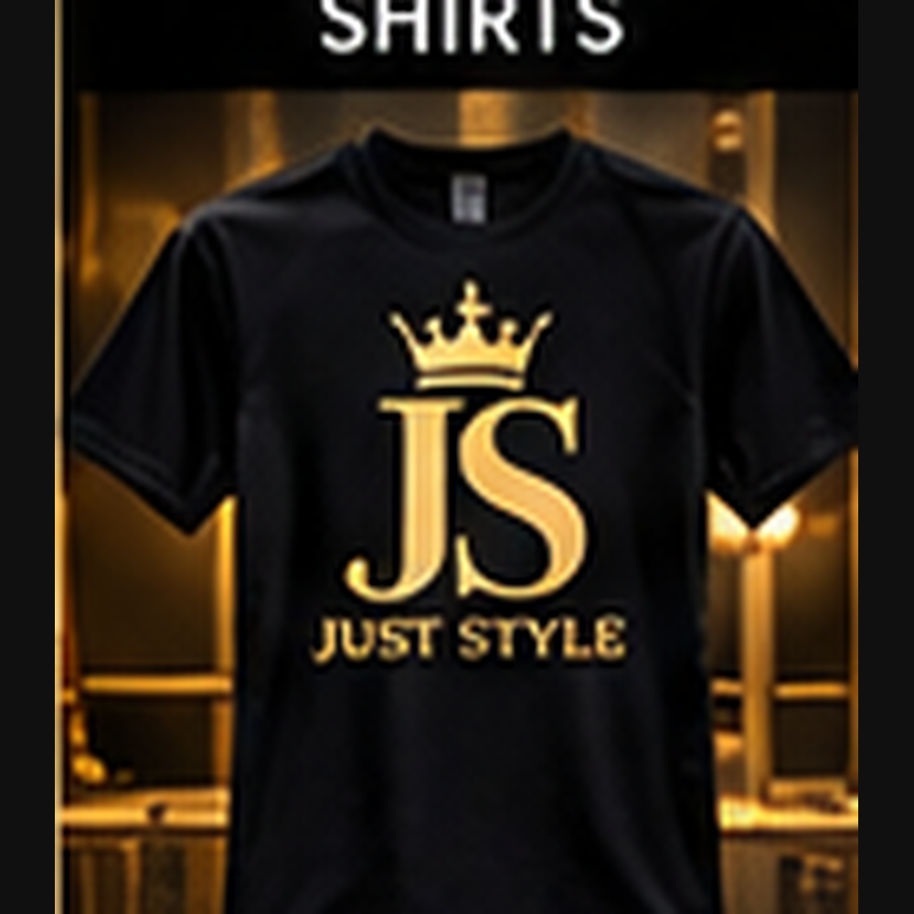 Just Style Official JS Crown Tee — Black