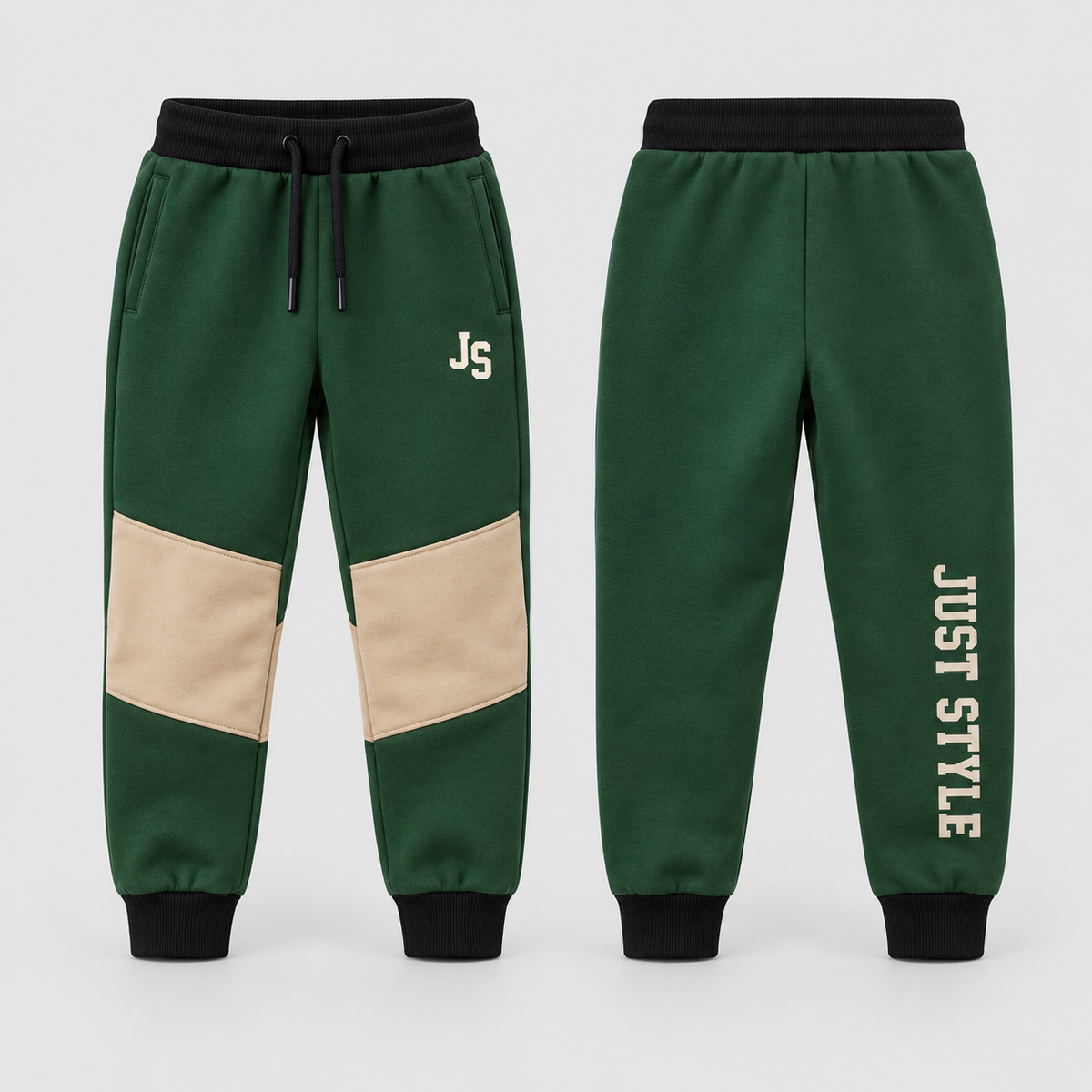 Just Style Official Kids Forest Trail Panel Jogger Pants