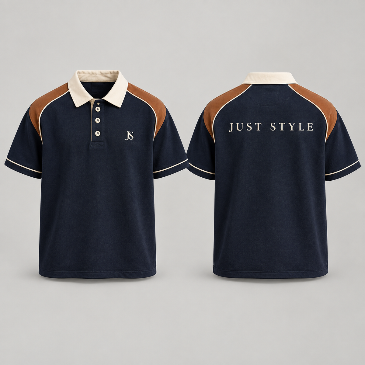 Just Style Official Midnight Copper Rugby Polo Shirt