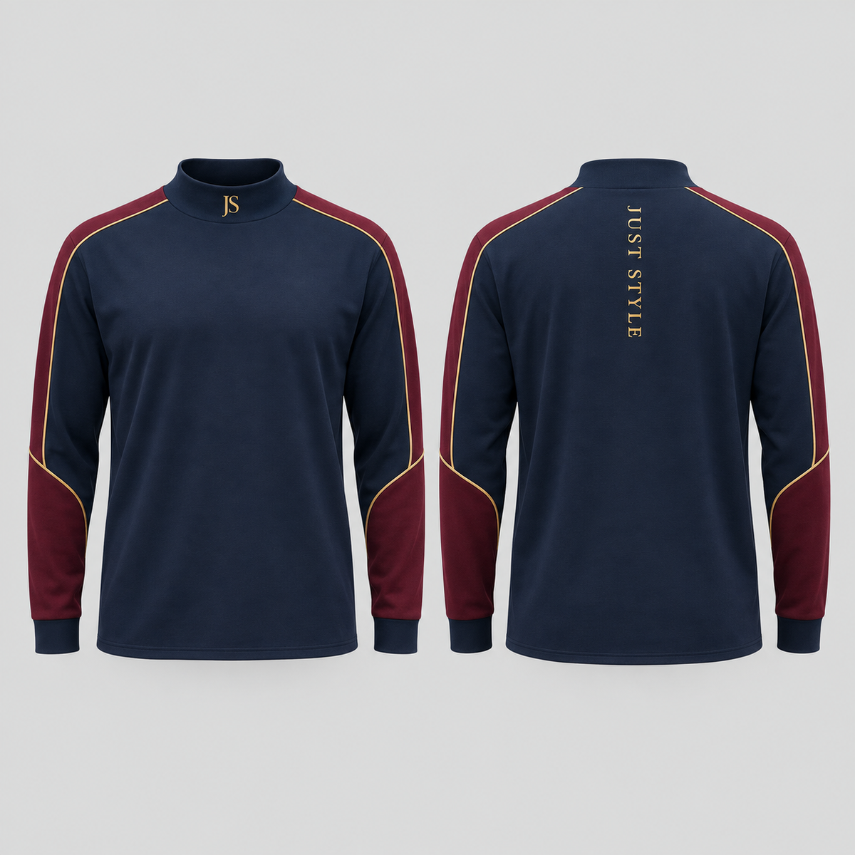 Just Style Official Midnight Discipline Mock-Neck Long-Sleeve Shirt