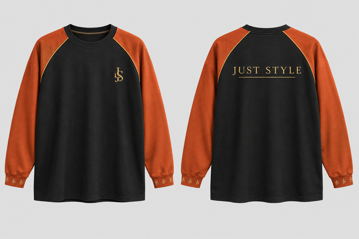 Just Style Official Midnight Ember Raglan Long-Sleeve Shirt