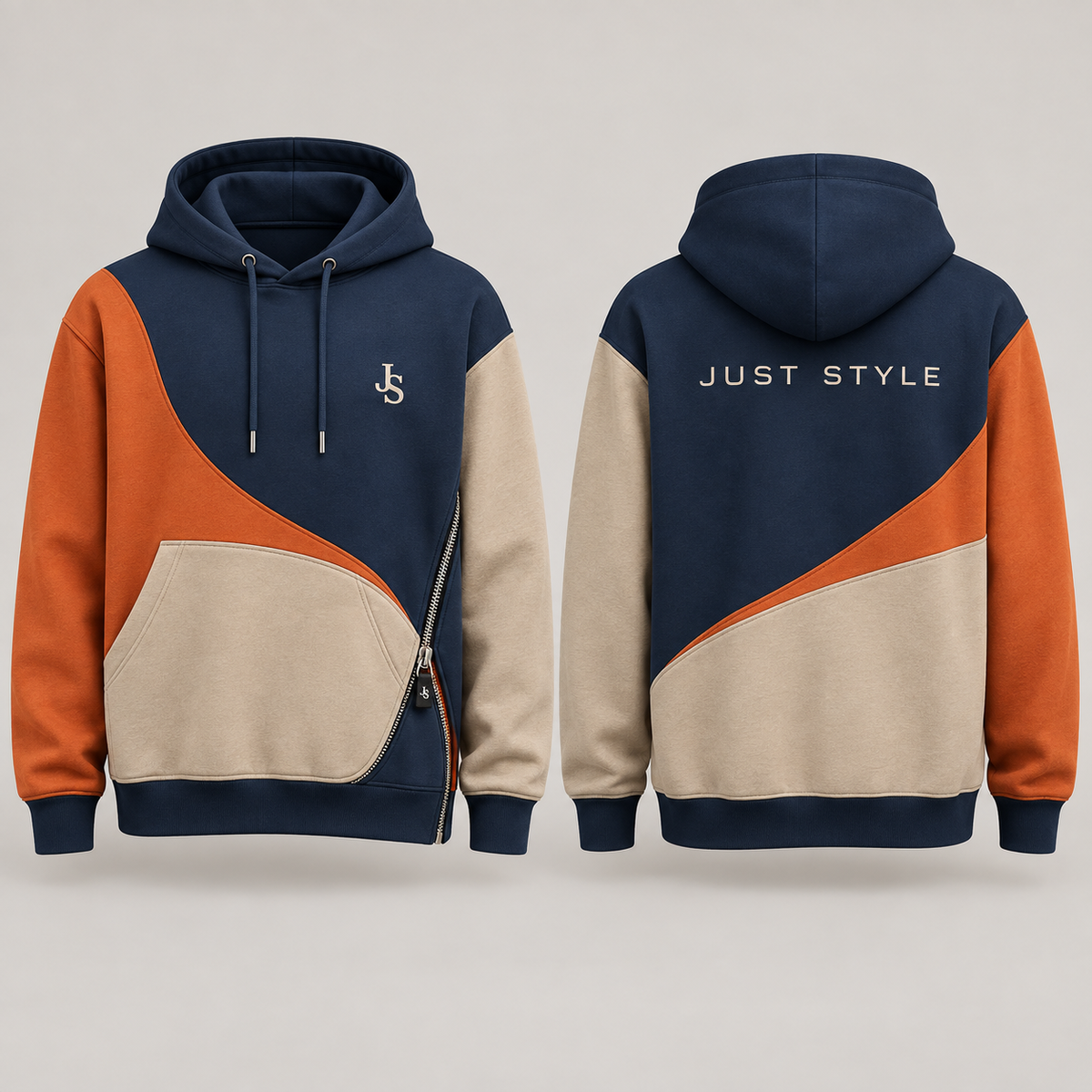 Just Style Official Ocean Ember Side-Zip Hoodie