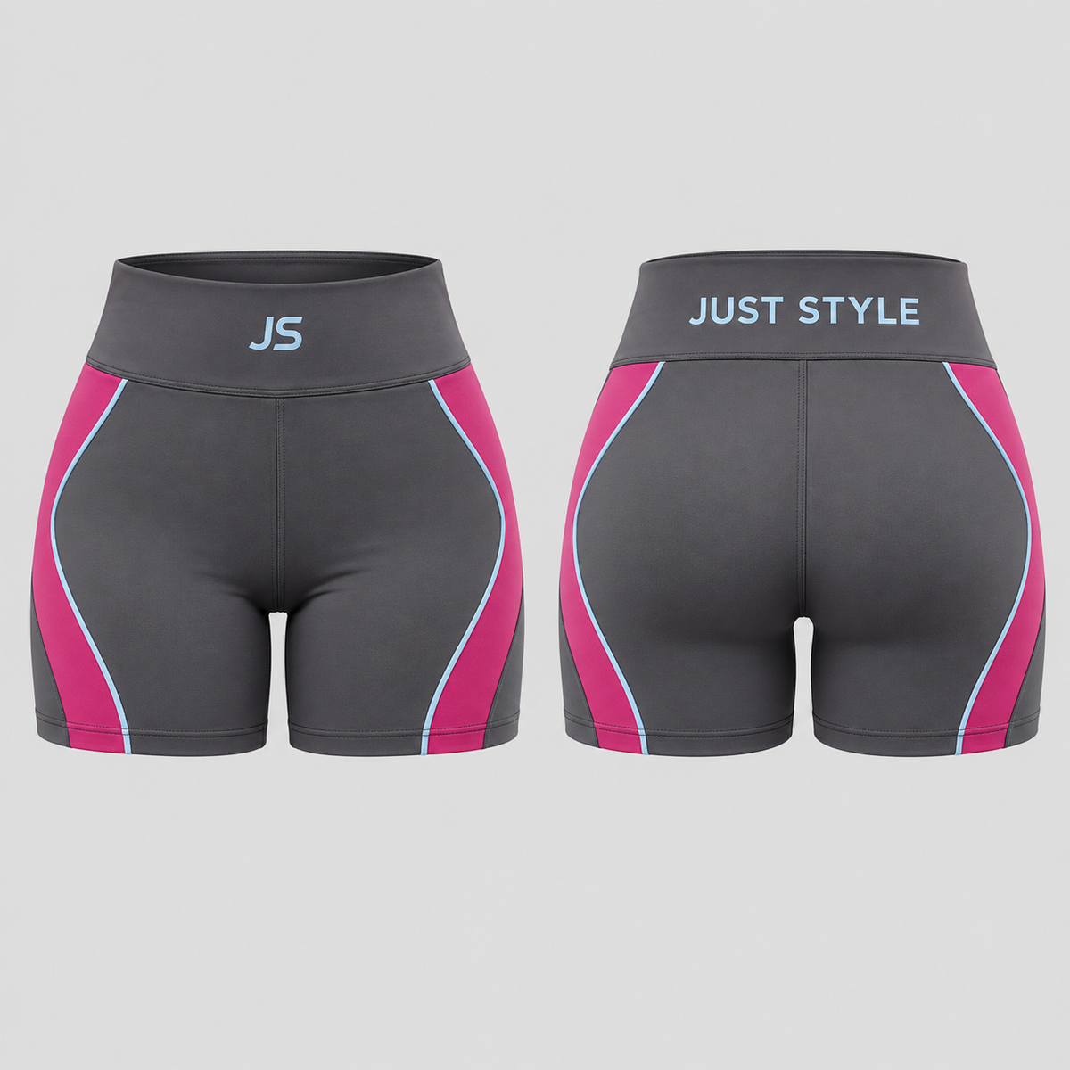 Just Style Official Women's Graphite Pulse Training Shorts