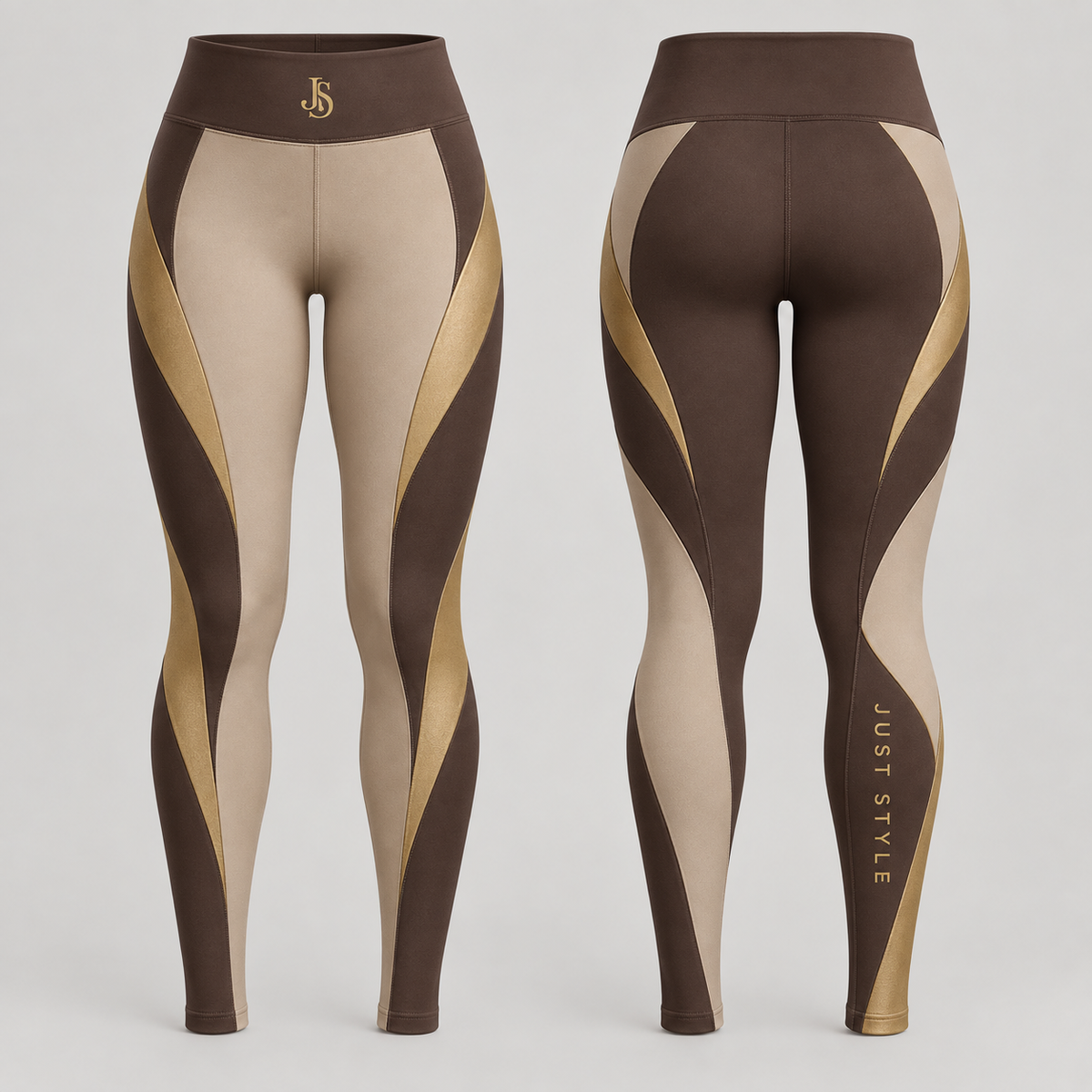 Just Style Official Women's Sandstone Pulse Panel Leggings