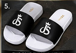 Just Style Luxe Gold Slides