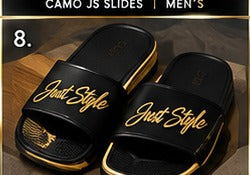 Just Style Blue Wave Slides