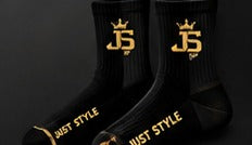 Just Style Black & Gold Socks