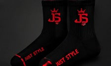 Just Style Black & Red Socks