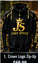 Crown Logo Zip-Up Sweater