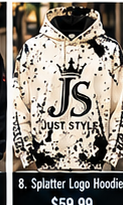 Splatter Logo Hoodie