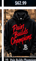 Pain Builds Champions Hoodie