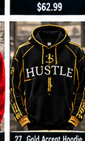 Gold Accent Hoodie
