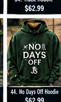 No Days Off Hoodie