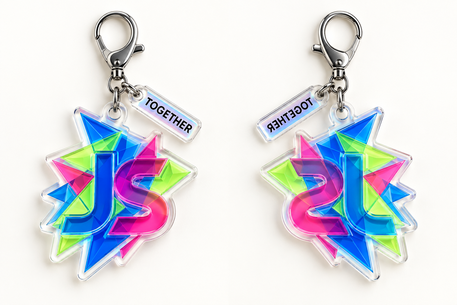 Just Style Together Shard Acrylic Keychain